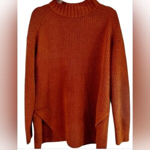 Pumpkin color soft sweater, a.new.say , size S , oversize , great for M